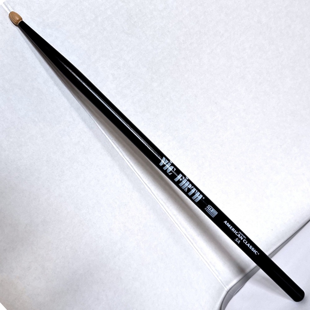Vic Firth American Classic 5A Black Hickory Drumstick Nylon Tip Single Stick ONE